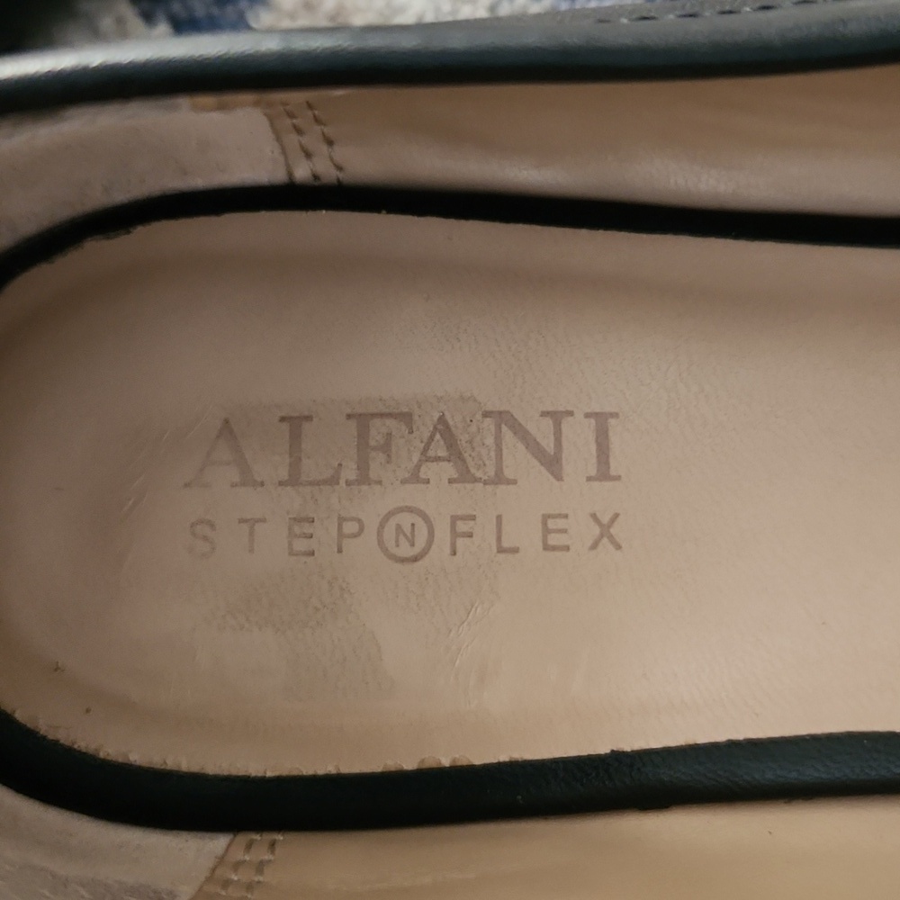 alfani step flex gayle black leather loafers - Picture 8 of 11